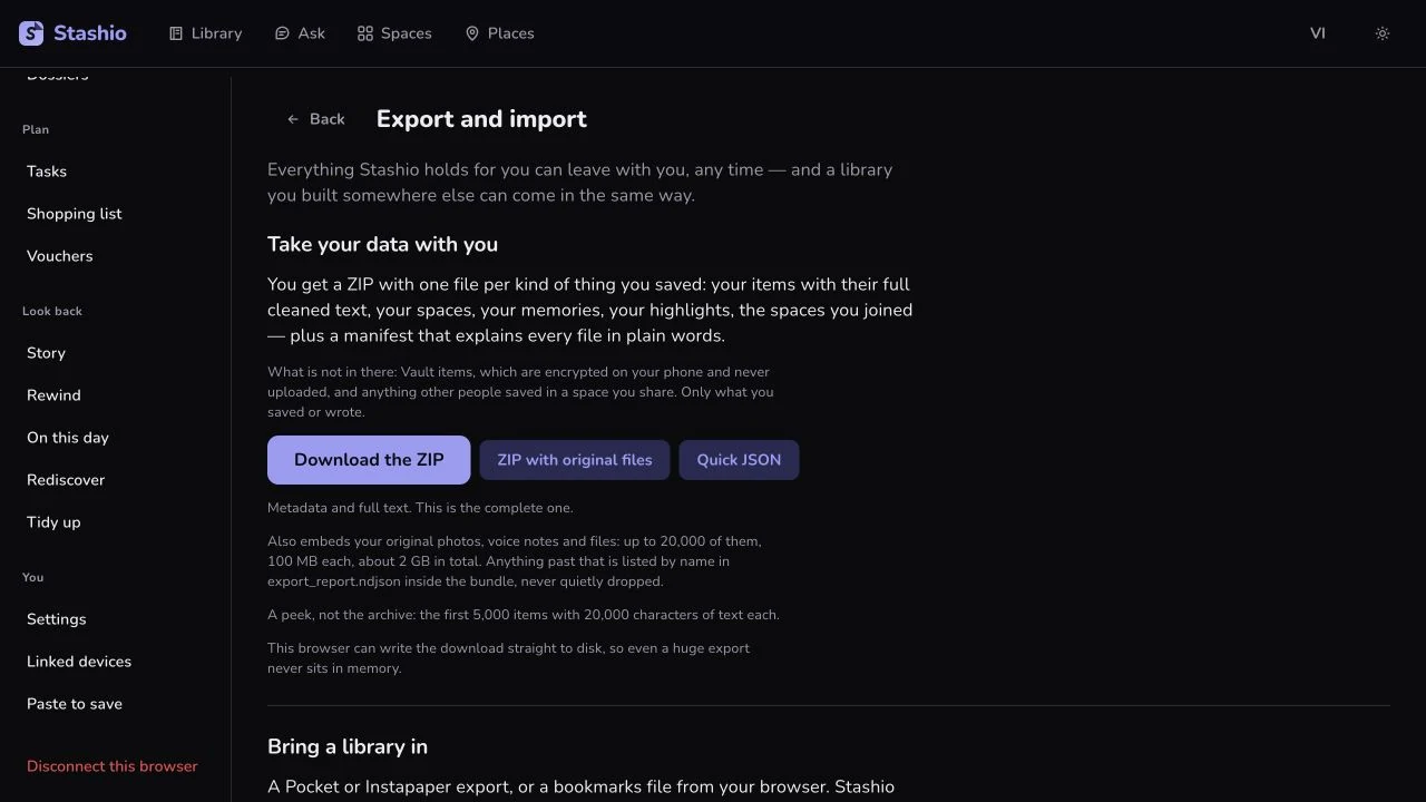 Export your saves