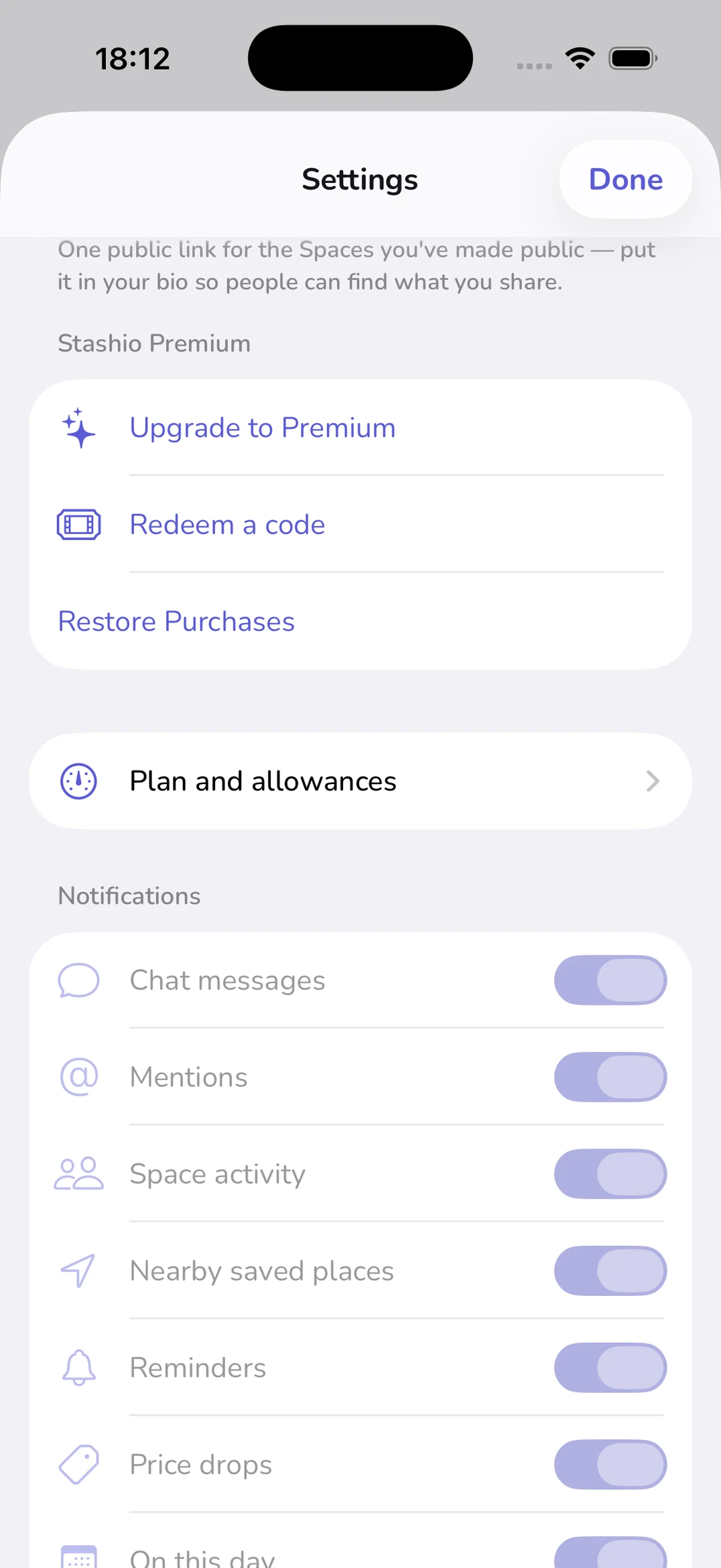 Choose your notifications