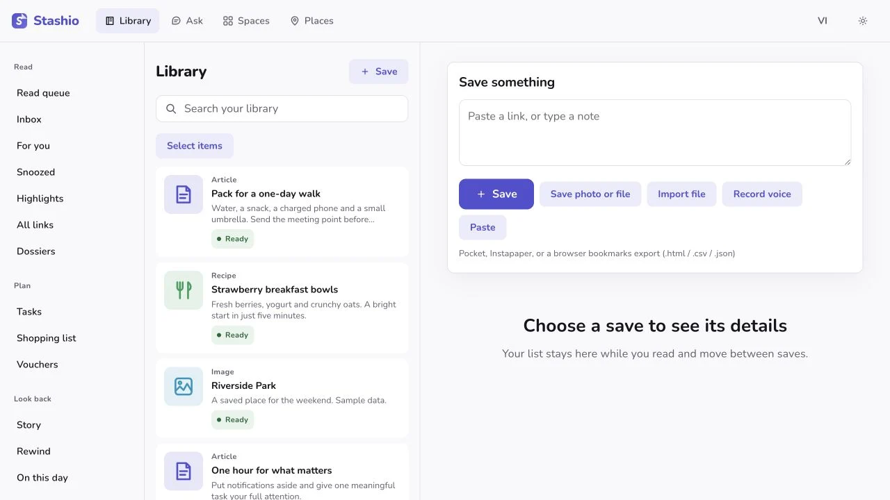 Read a saved article